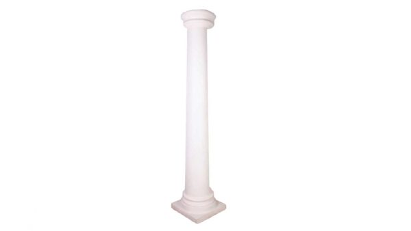 columna blanca de fibre de vidre