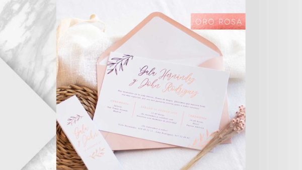 ramalaire wedding planner servei de casament venda de productes invitacions or rosa