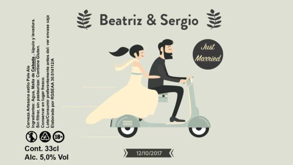 ramalaire wedding planner serveis de casament detalls de casament detalls de etiquetes cervesa personalitzada al teu gust nuvis amb moto