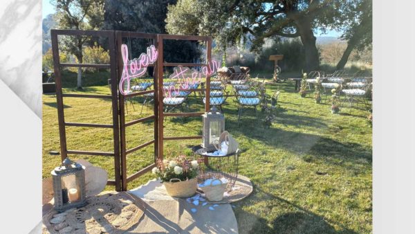 ramalaire wedding planner serveis de casament lloguer de material biombo per casament amb decoracio