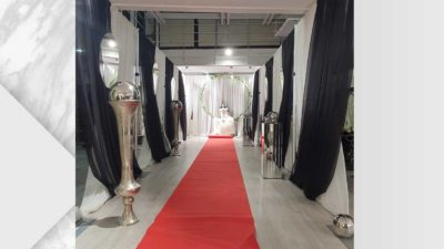 ramalaire wedding planner serveis de casament servei de decoracio de casament estructura pasillo tela i catifa