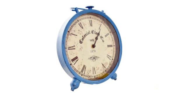 ramalaire material de lloguer rellotge vintage rodo metalic de color blau