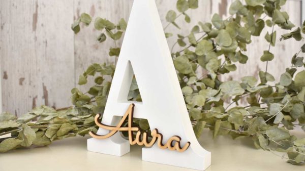 ramalaire wedding planner serveis de casament venda de productes lletres personalitzades amb nom de fusta per decoracio exemple de nom aura